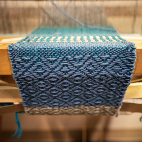 Weaving on a loom