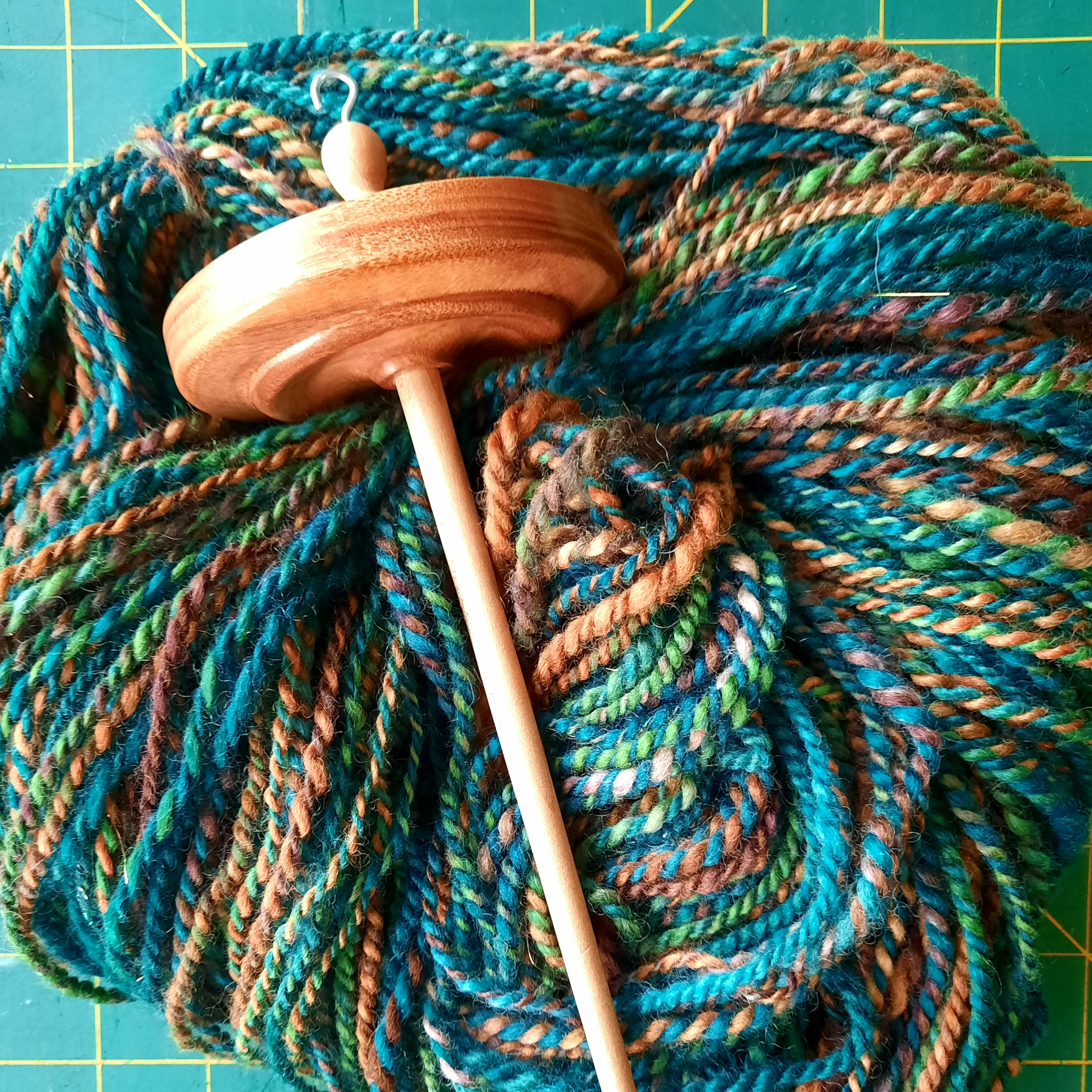 Spinning Wool On a Drop Spindle